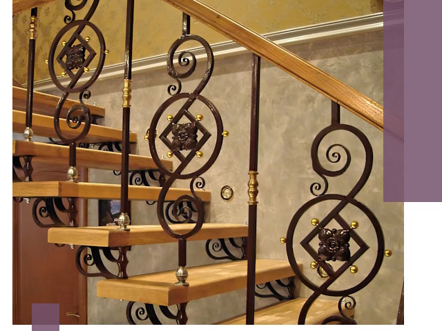 Изготовление кованых лестниц под ключ в Ржеве