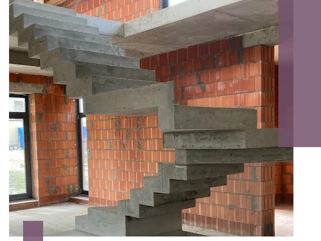 Изготовление бетонных лестниц под ключ в Ржеве