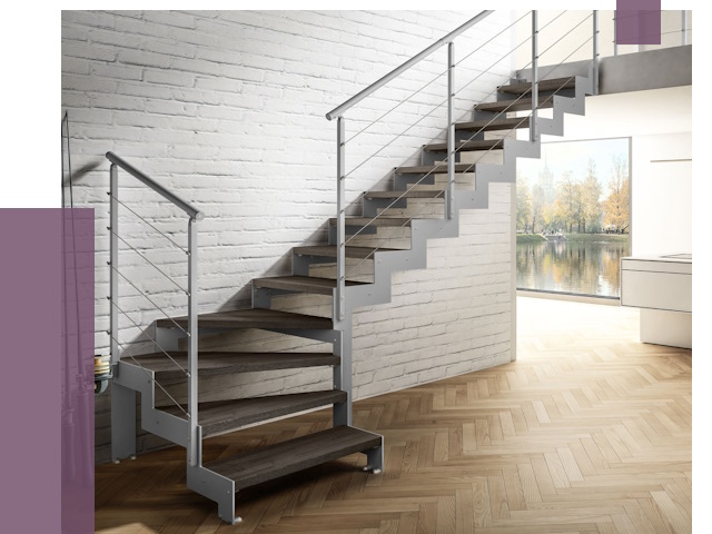 Г-образные лестницы под ключ в Ржеве от 37261 руб. | ПРОЛЁТ-Ржв