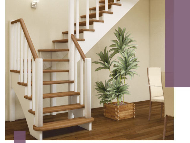 Г-образные лестницы под ключ в Ржеве — изготовление и монтаж