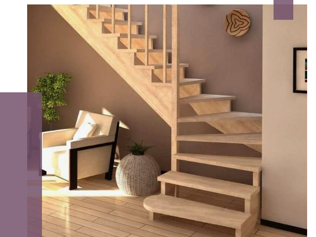 Изготовление Г-образных лестниц в Ржеве от 19016 руб. 