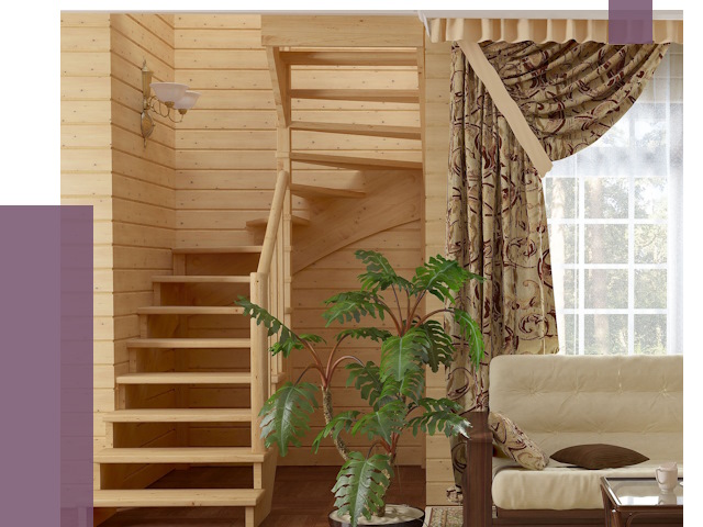 Лестницы для дачи в Ржеве от 76322 руб.  | ПРОЛЁТ-Ржв