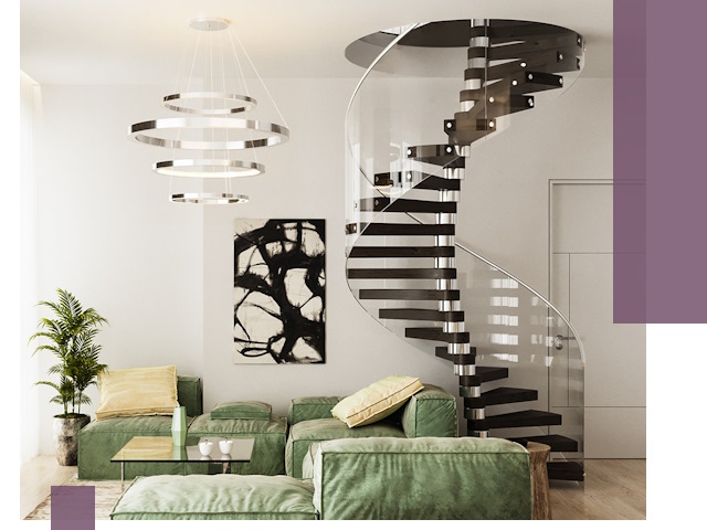 Лестницы для двухуровневой квартиры в Ржеве — изготовление и монтаж