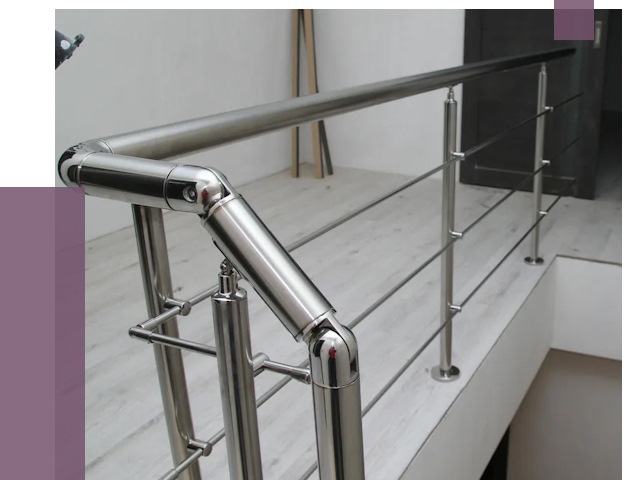 Перила из нержавеющей стали в Ржеве от 9046 руб. под ключ | ПРОЛЁТ-Ржв