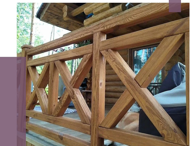 Деревянные перила под ключ в Ржеве от 7709 руб. 