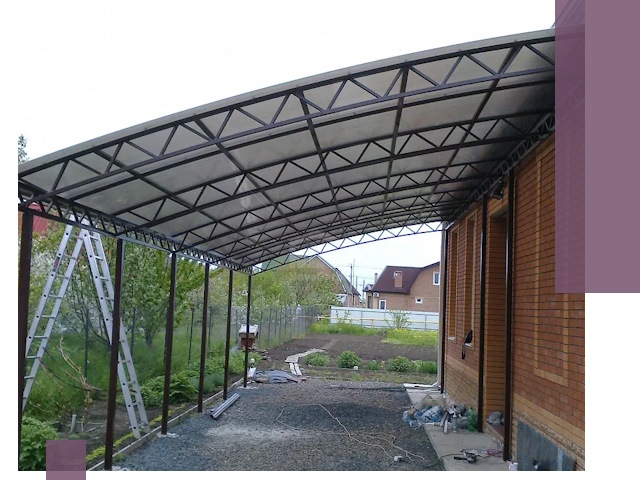 Профессиональный монтаж навесов под ключ в Ржеве