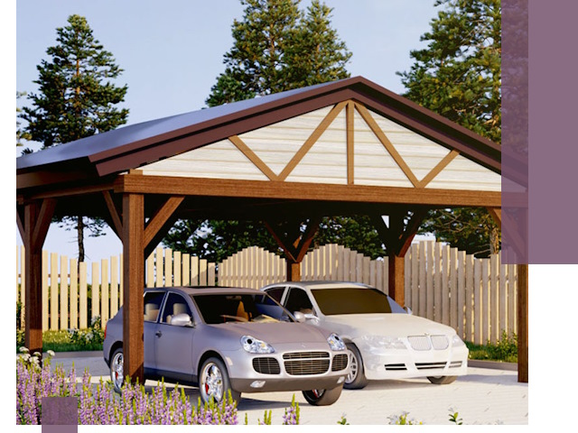 Навесы для автомобиля в Ржеве — изготовление и монтаж