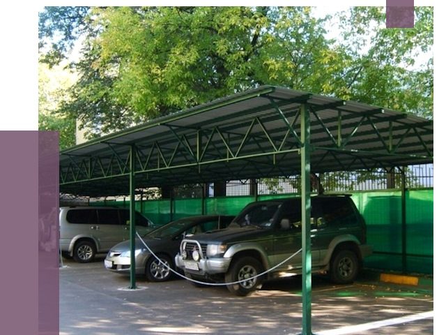 Навесы для парковки в Ржеве от 80690 руб. заказать | ПРОЛЁТ-Ржв