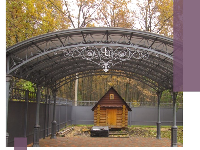 Кованые навесы премиум-класса под заказ в Ржеве