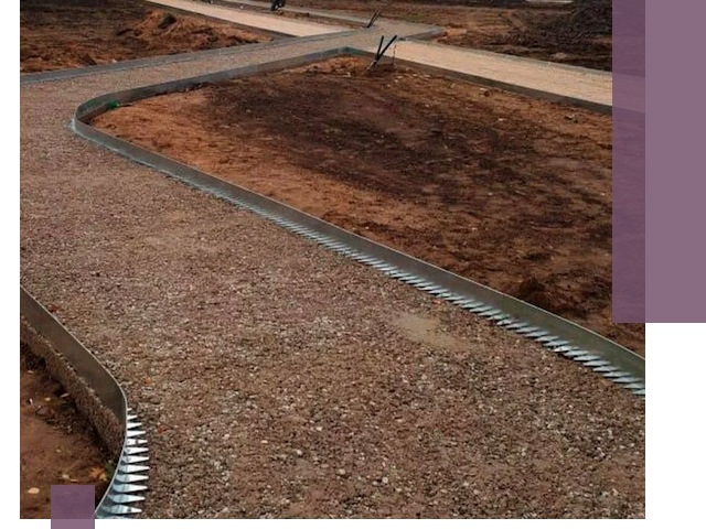 Металлические бордюры под ключ в Ржеве — изготовление и монтаж