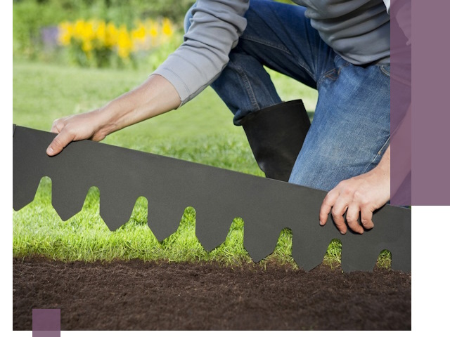 Металлические бордюры для газона в Ржеве — изготовление и монтаж