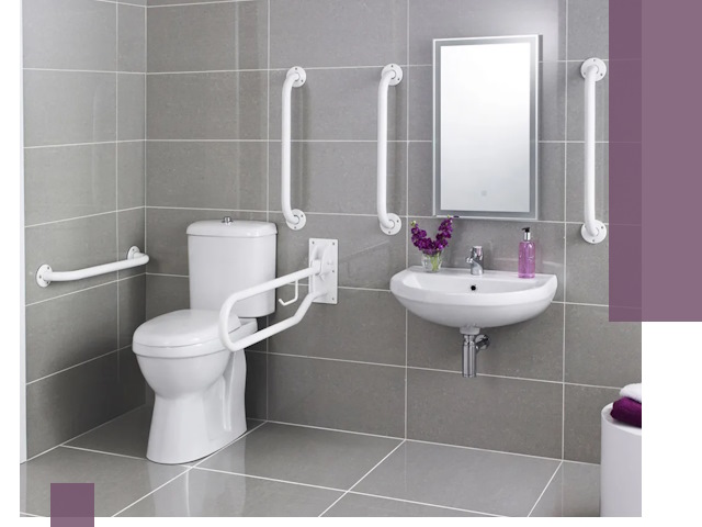 Поручни для санузлов в Ржеве: установка, ремонт и монтаж